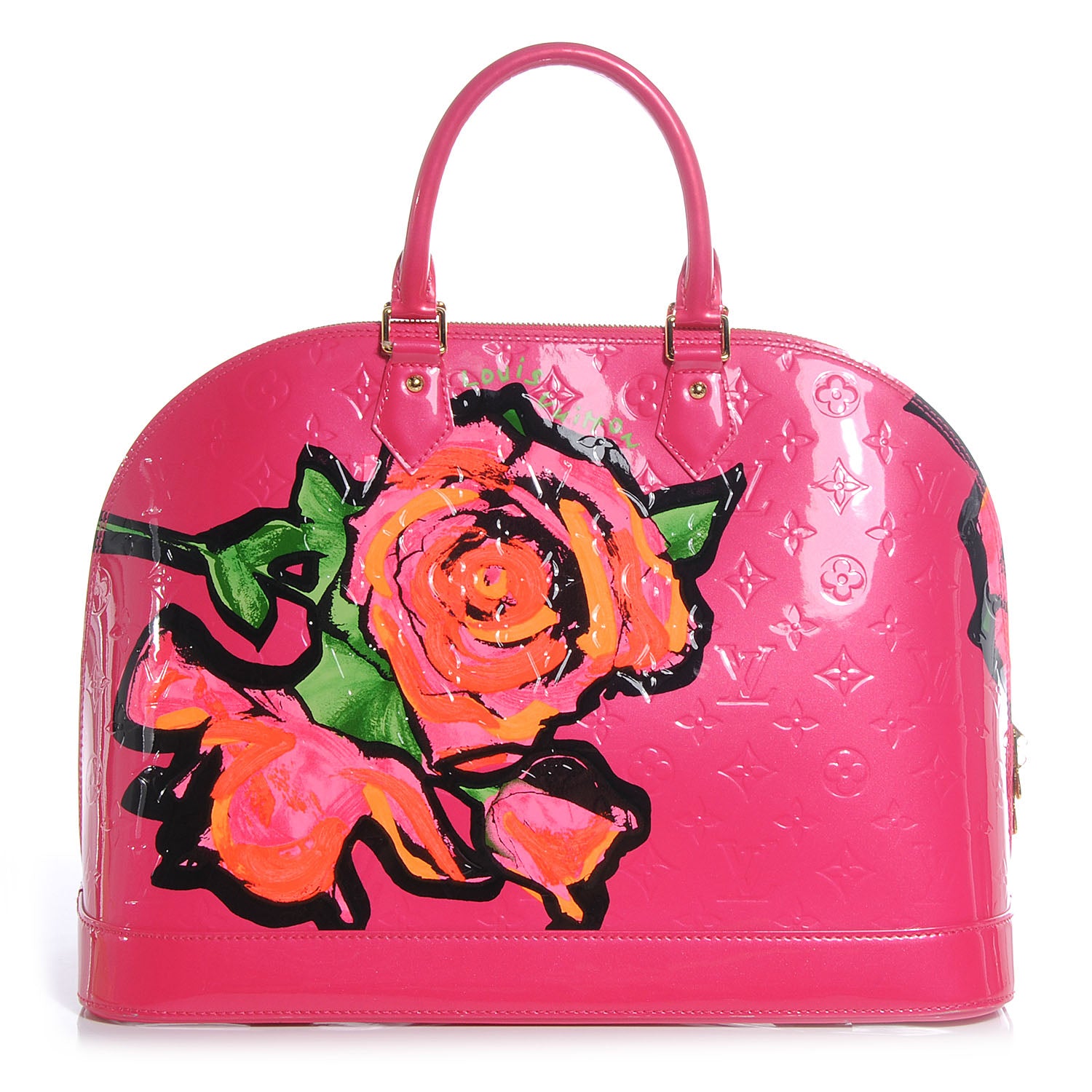 Louis Vuitton Vernis Roses Alma MM Rose Pop 1 of 8