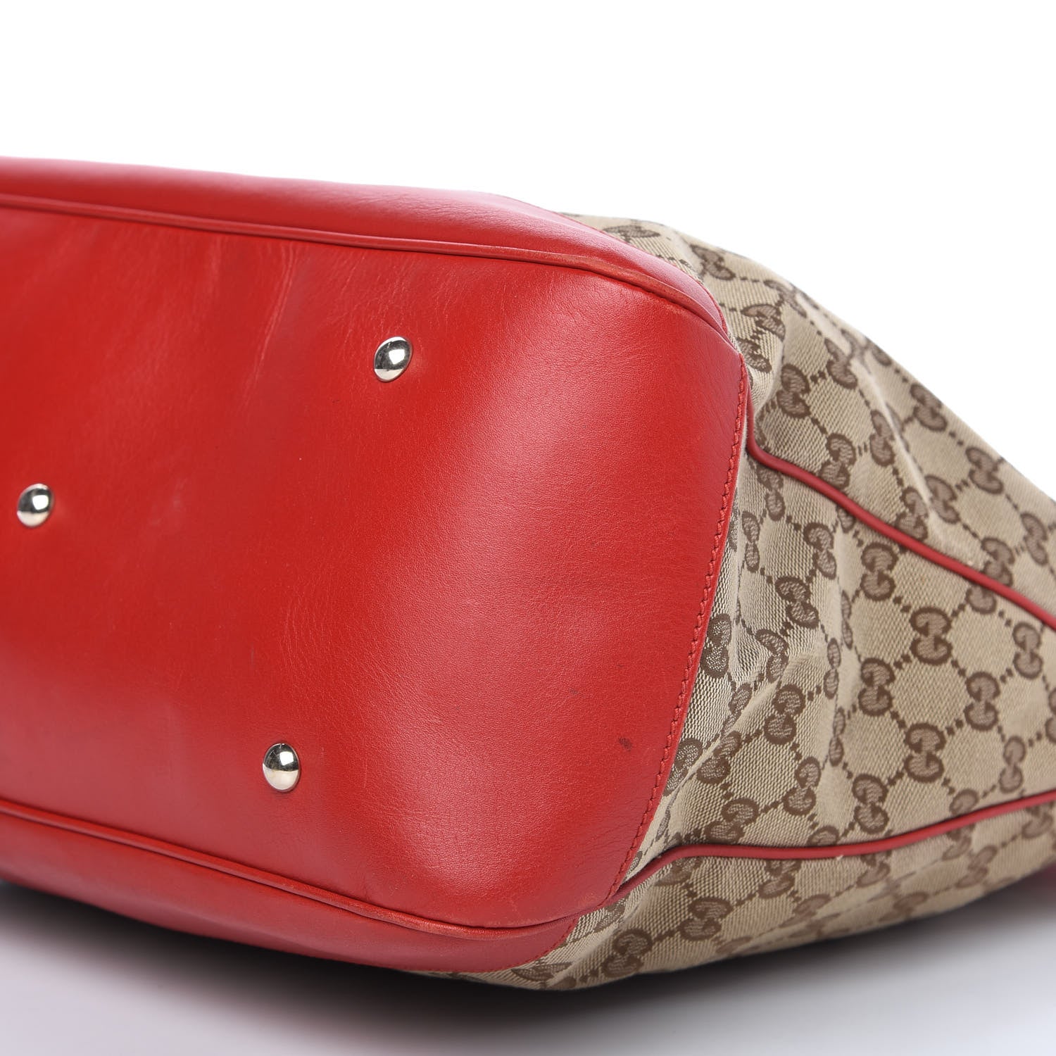 Gucci Monogram Medium Valentine Top Handle Bag Red 7 of 10