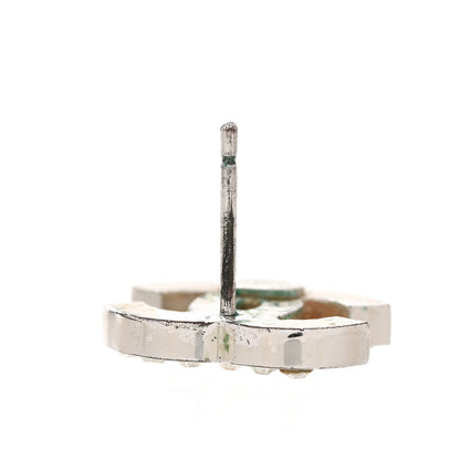 Chanel Crystal CC Earrings Silver 8 of 9
