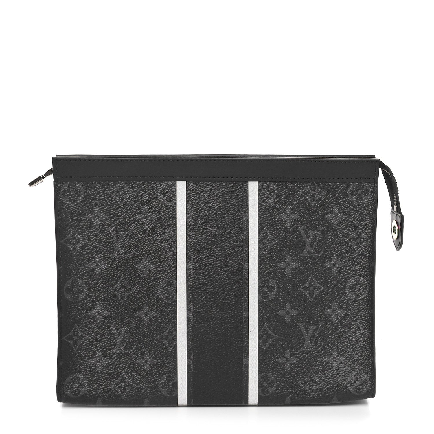Louis Vuitton X FUJIWARA Monogram Eclipse Flash Pochette Voyage MM 1 of 9
