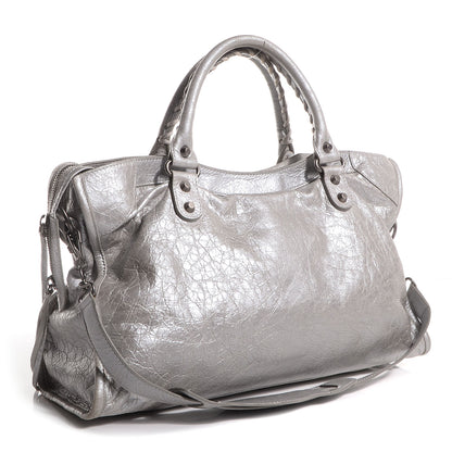 Balenciaga Agneau City Metallic Silver Hardware 4 of 11