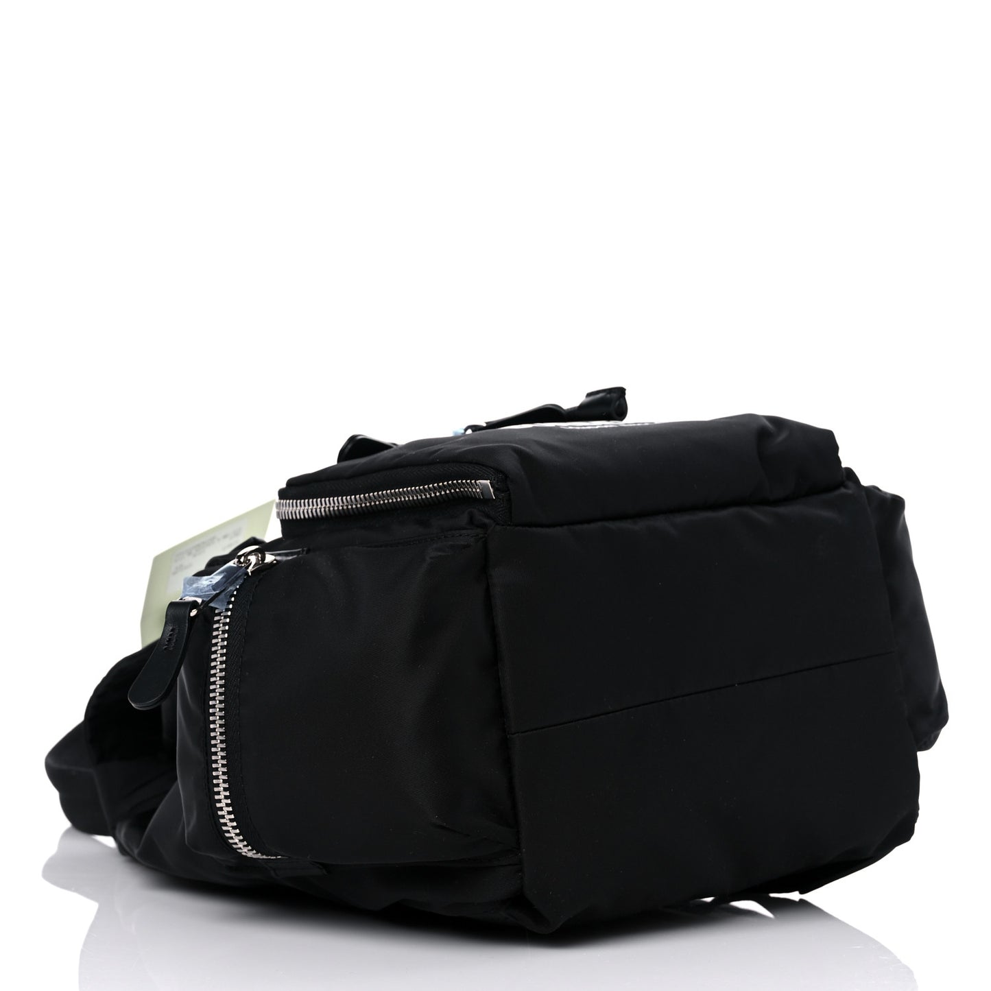 Nylon Logo Print Medium Rucksack Backpack Black