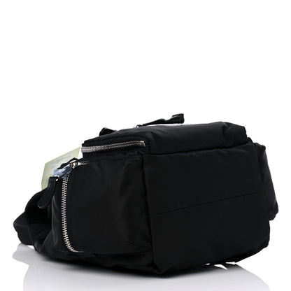 Burberry Nylon Logo Print Medium Rucksack Backpack Black 3 of 7