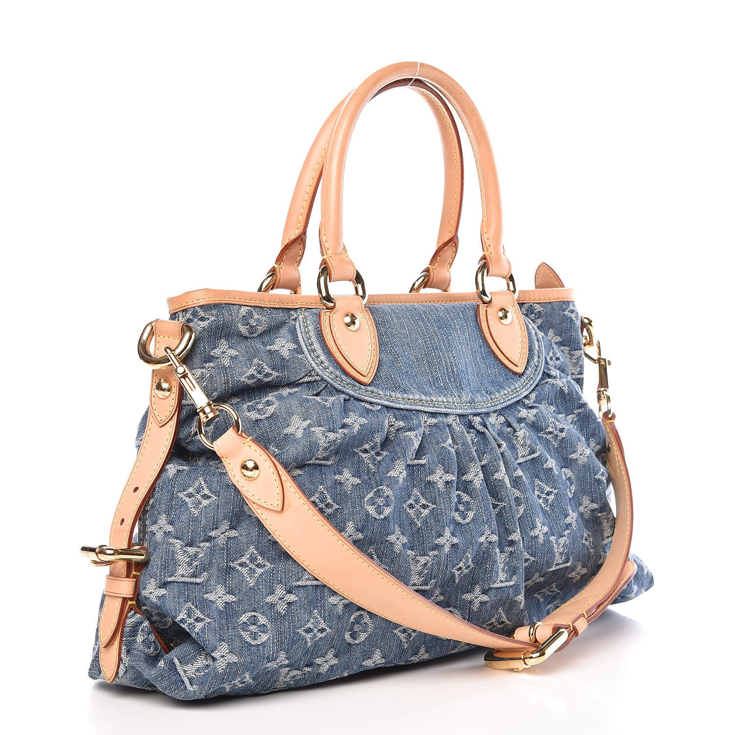Louis Vuitton Denim Neo Cabby MM Blue 4 of 12