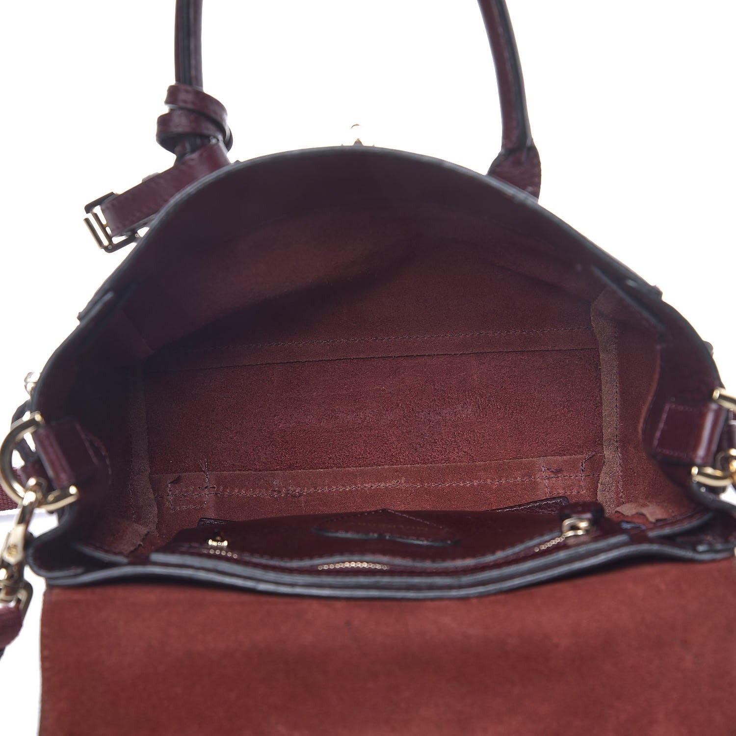 Mulberry Natural Leather Mini Cara Delevingne Convertible Satchel Oxblood 5 of 12