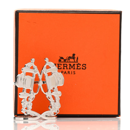 Hermes Palladium Plated Brass Brides de Gala Scarf 70 Ring 4 of 4