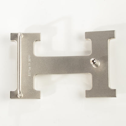 Hermes Epsom Chamonix 32mm H Belt 90 White Gold 6 of 8