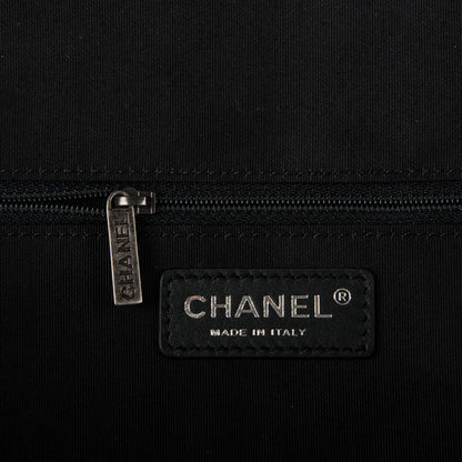 Chanel Calfskin Quilted Large Airlines Round Trip Bowling Bag Black 6 of 6