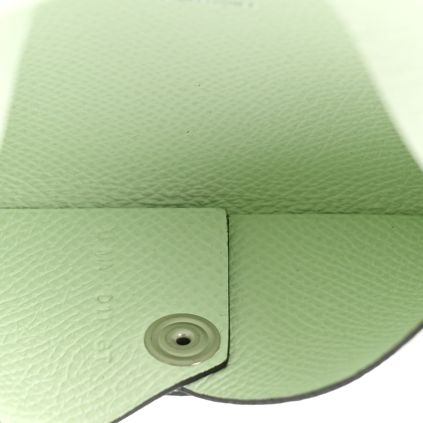 Epsom Calvi Card Case Vert Fizz
