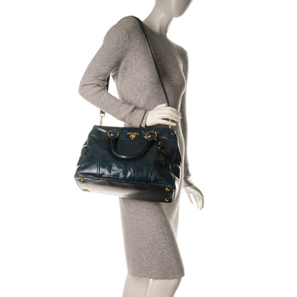 Prada Vitello Shine Tote Denim 6 of 20
