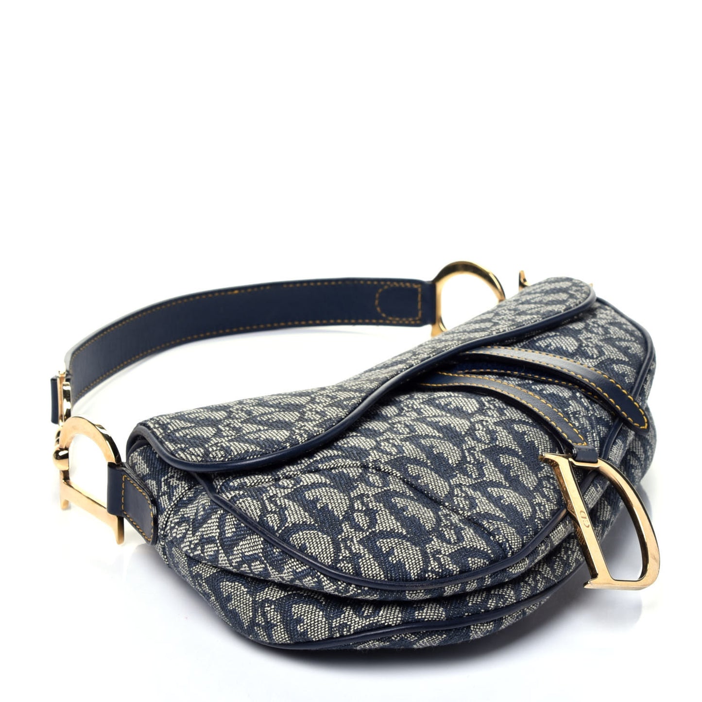 Monogram Saddle Bag Blue