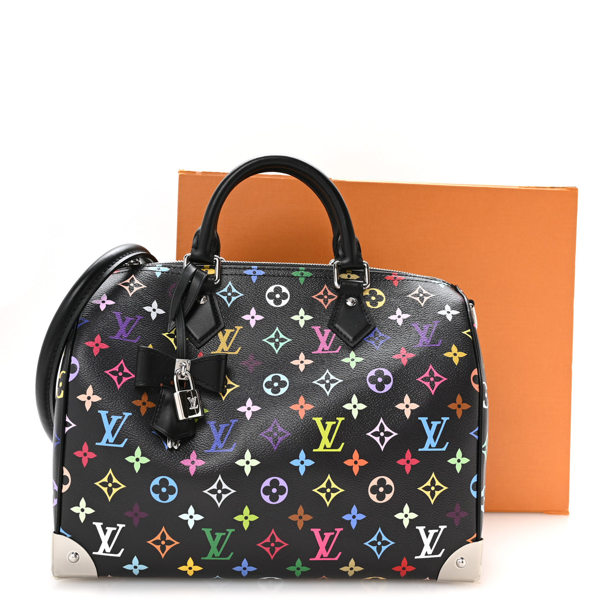 Louis Vuitton LV X TM Monogram Multicolor Speedy Soft 30 Black 10 of 10