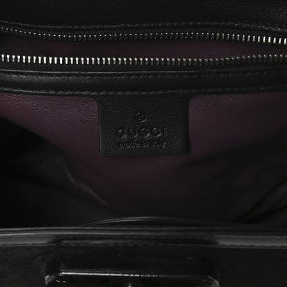Gucci Pony Hair New Bamboo Medium Top Handle Bag Black 6 of 11