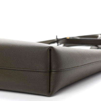 Saint Laurent Calfskin Toy Shopping Tote Olive 8 of 9