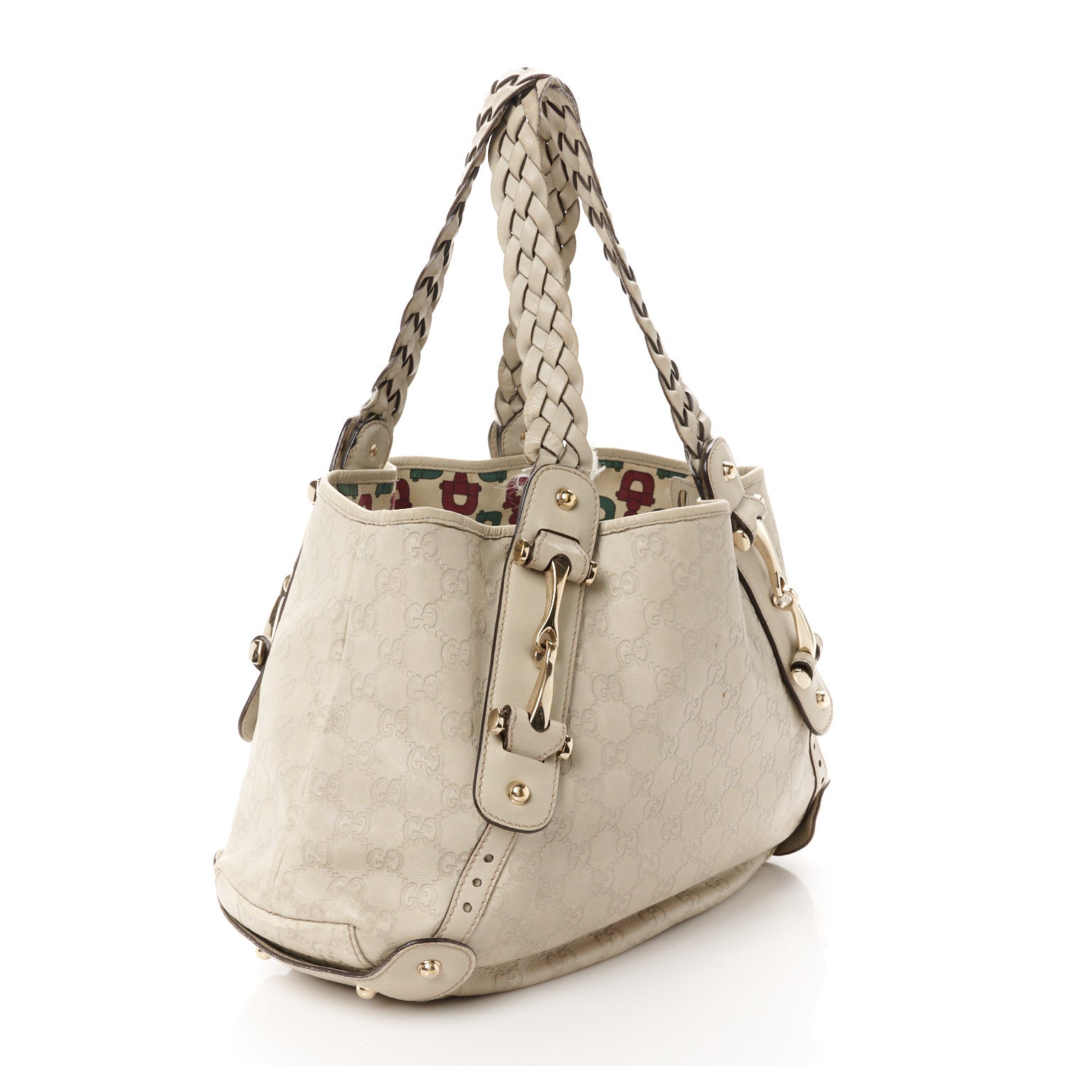 Gucci Guccissima Small Pelham Shoulder Bag Off White 3 of 14