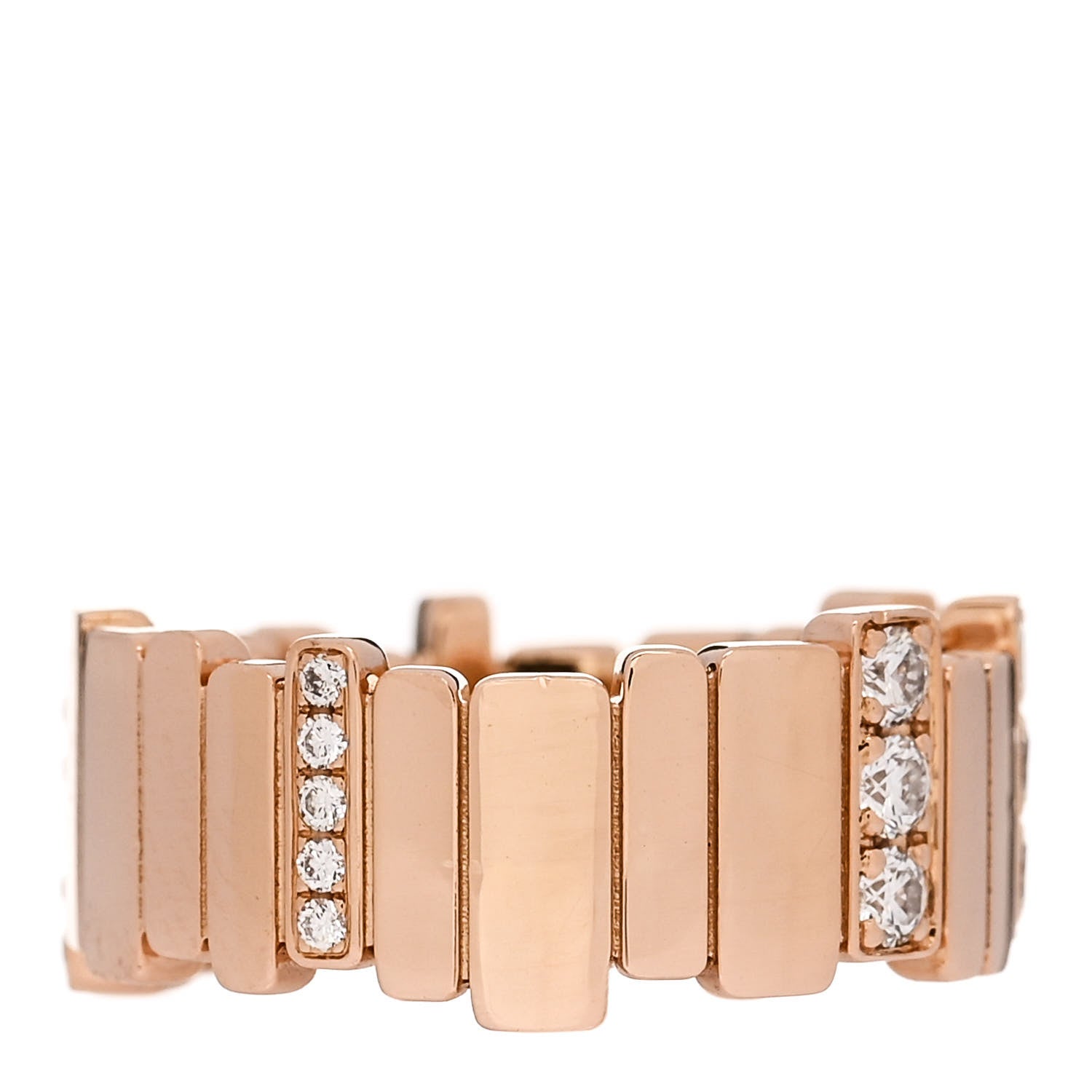Christian Dior 18K Rose Gold Diamond .50ctw Gem Dior Ring 51 5.75 3 of 4