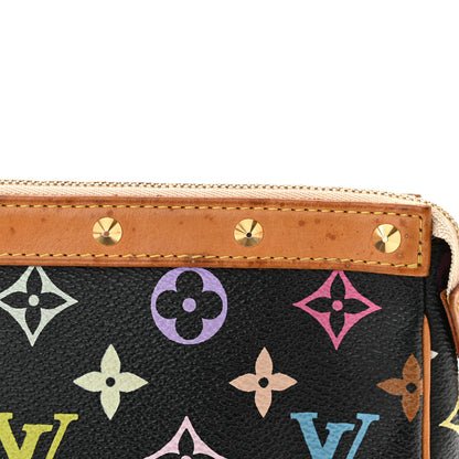 Louis Vuitton LOUIS VUITTON Monogram Multicolor Pochette Accessories Black 10 of 10