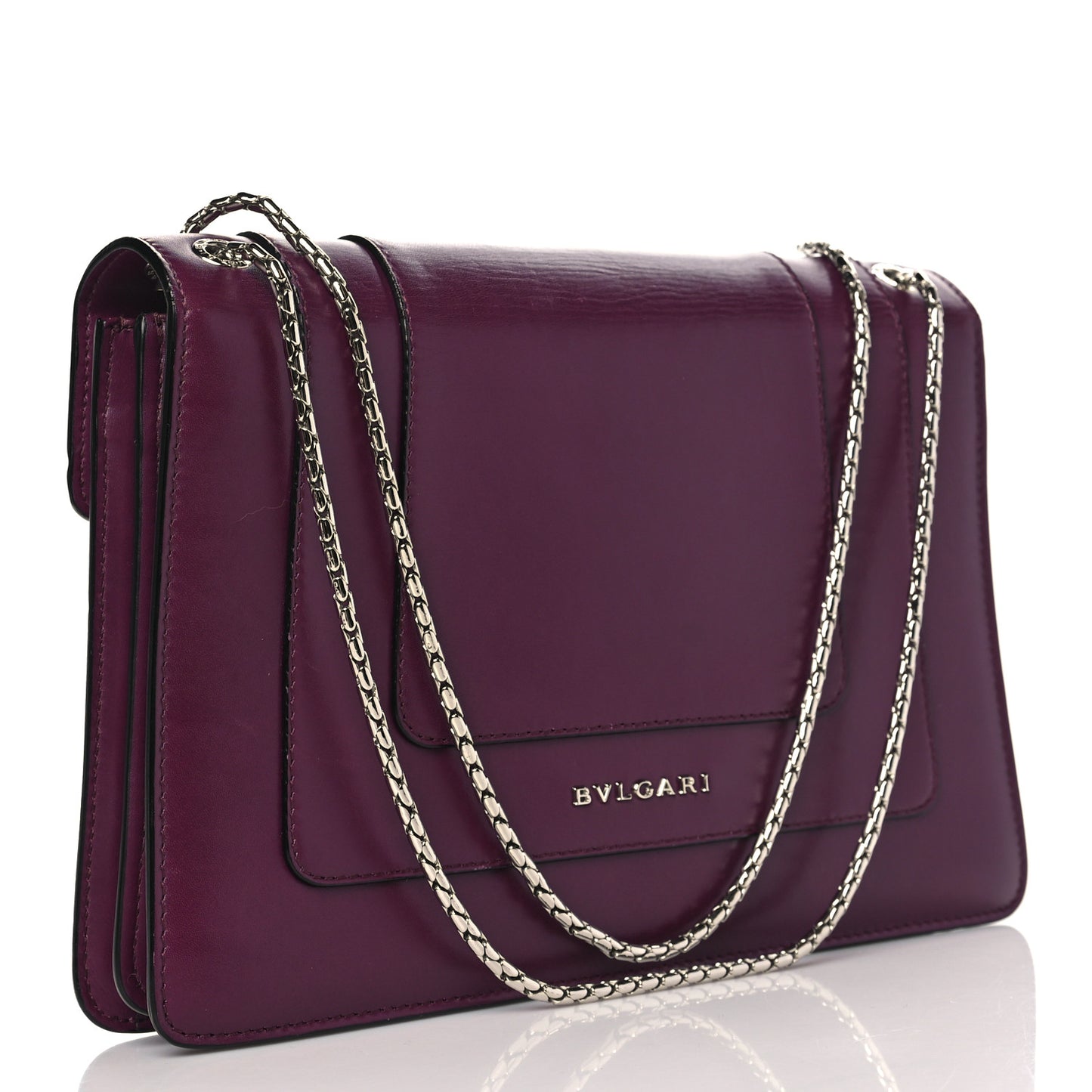 Calfskin Serpenti Forever Shoulder Bag Plum