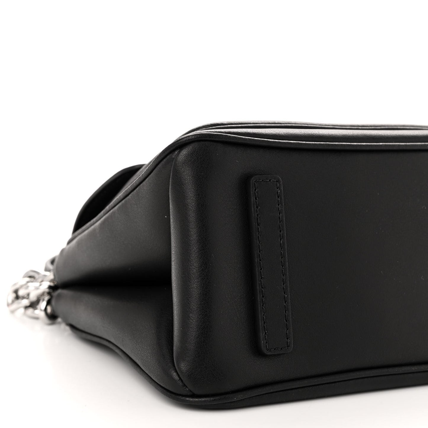 Calfskin J Marc Chain Mini Satchel Black Silver