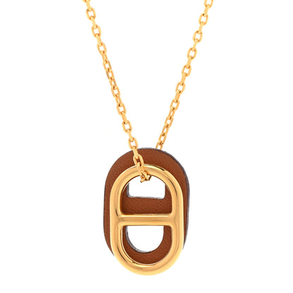 Hermes Swift O'Maillon Pendant Necklace Gold 4 of 6