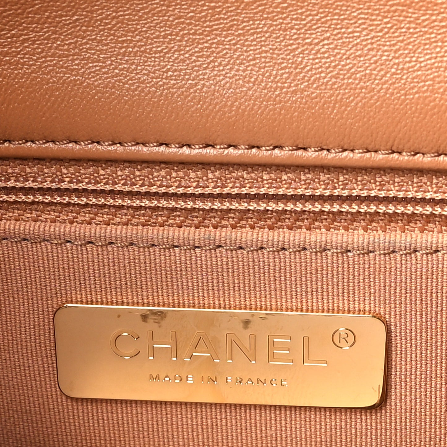 Lambskin Quilted Medium Chanel 19 Flap Brown