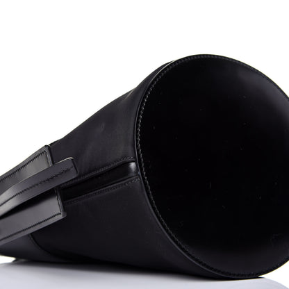 Prada Tessuto Spazzolato Ouverture Bucket Bag Black 9 of 10