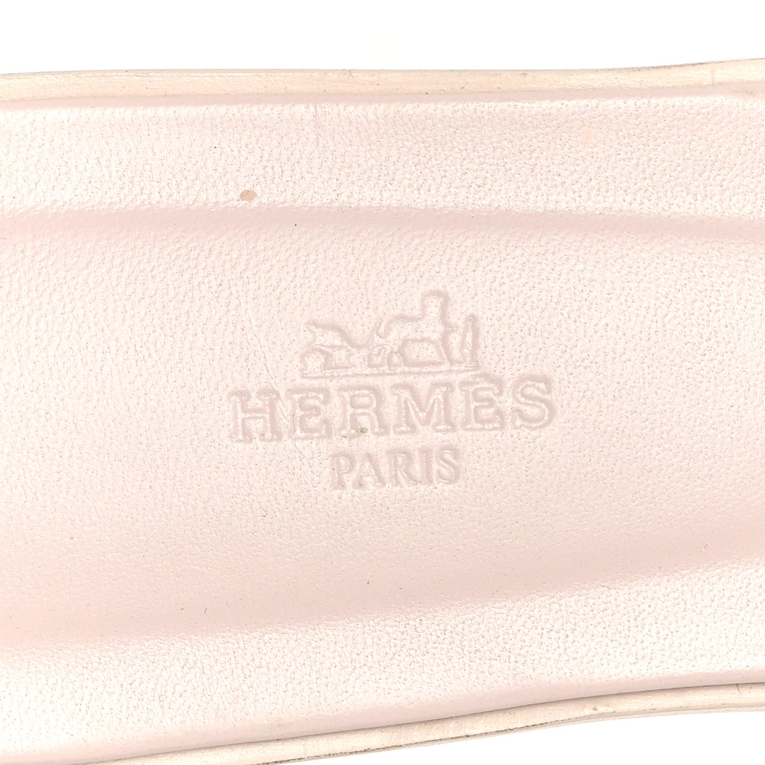 Hermes Box Calfskin Oran Sandals 41 Rose Pale 8 of 11
