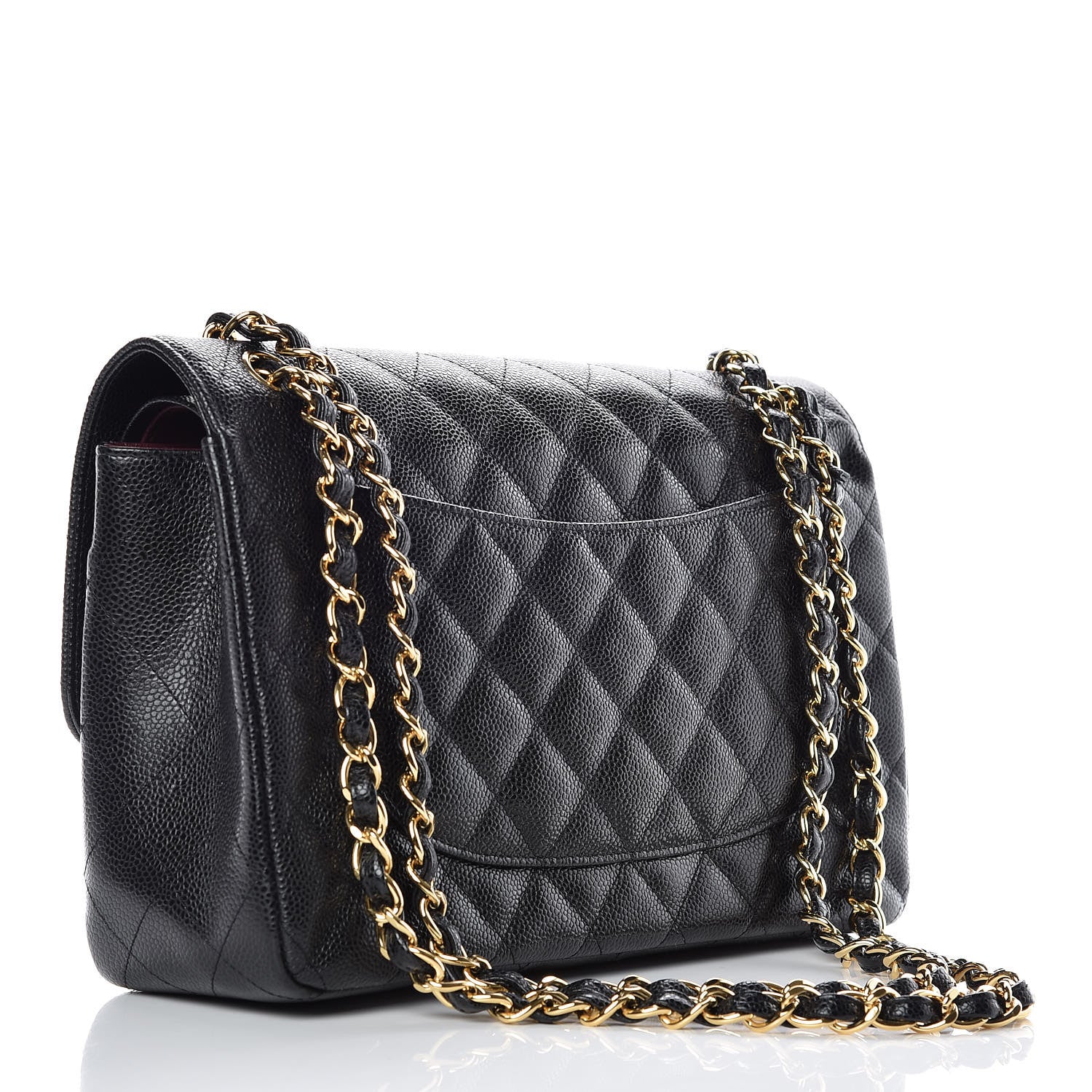 Chanel Caviar Quilted Jumbo Double Flap Black 3 of 11