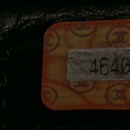 Chanel Caviar Logo Drawstring Bucket Bag Black 8 of 11