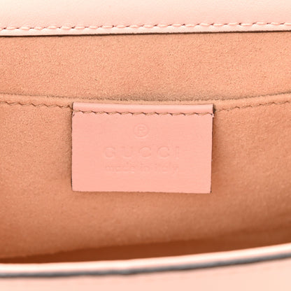 Gucci Calfskin Crystal Star Embroidered Small Padlock Shoulder Bag Perfect Pink Multicolor 6 of 8