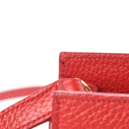 Saint Laurent Grained Calfskin Nano Sac De Jour New Red 9 of 14