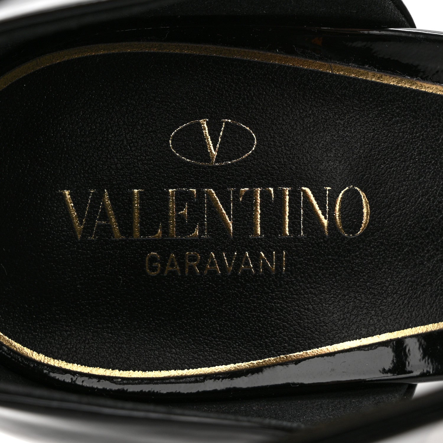 Valentino Garavani Patent DiscoBox 80/180mm Platform Pumps 40.5 Black 6 of 10
