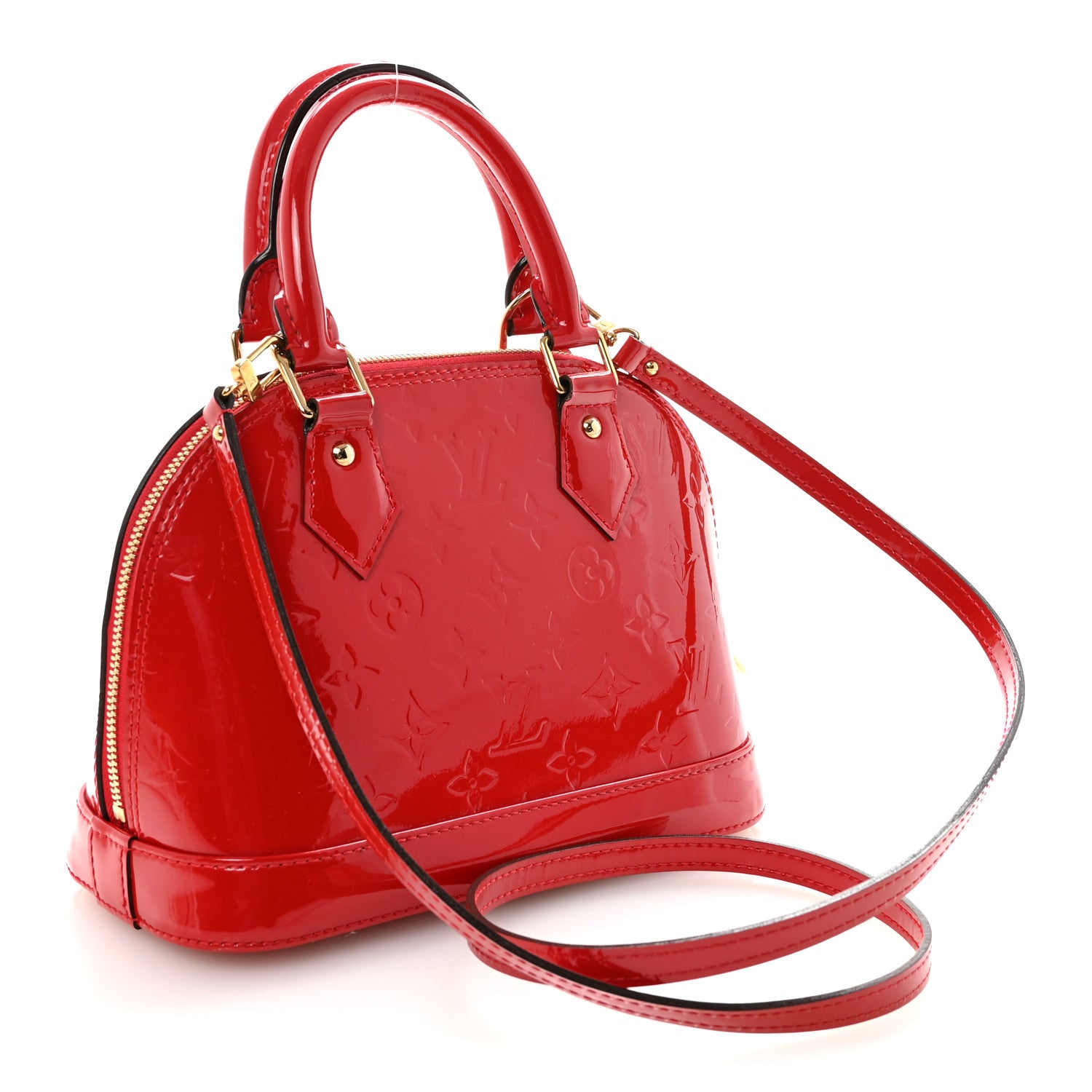 Louis Vuitton Vernis Alma BB Cherry 3 of 9
