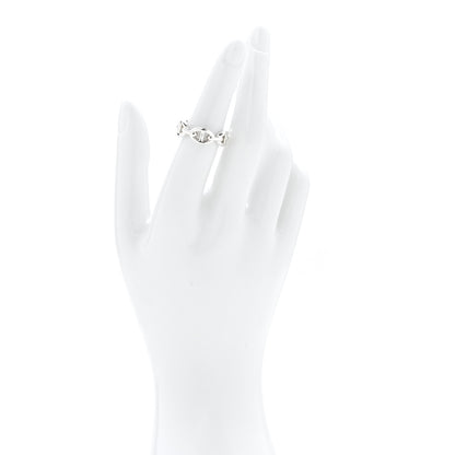 Hermes Sterling Silver PM Chaine d'Ancre Enchainee Band Ring 52 6 2 of 7