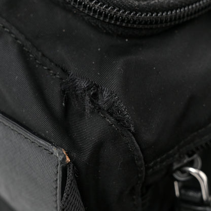Prada Tessuto Nylon Saffiano Vela Messenger Bag Black 11 of 11
