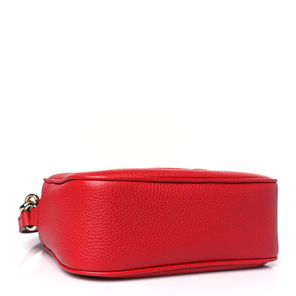 Gucci Pebbled Calfskin Small Soho Disco Bag Tabasco Red 4 of 9