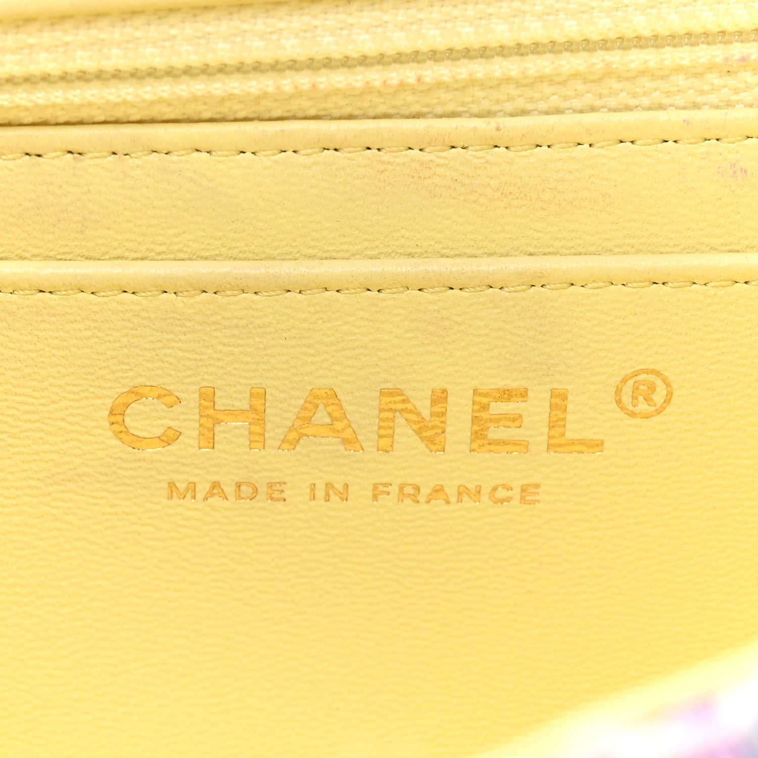 Chanel Tweed Quilted Mini Rectangular Flap Ecru Green Purple Red Yellow 6 of 15