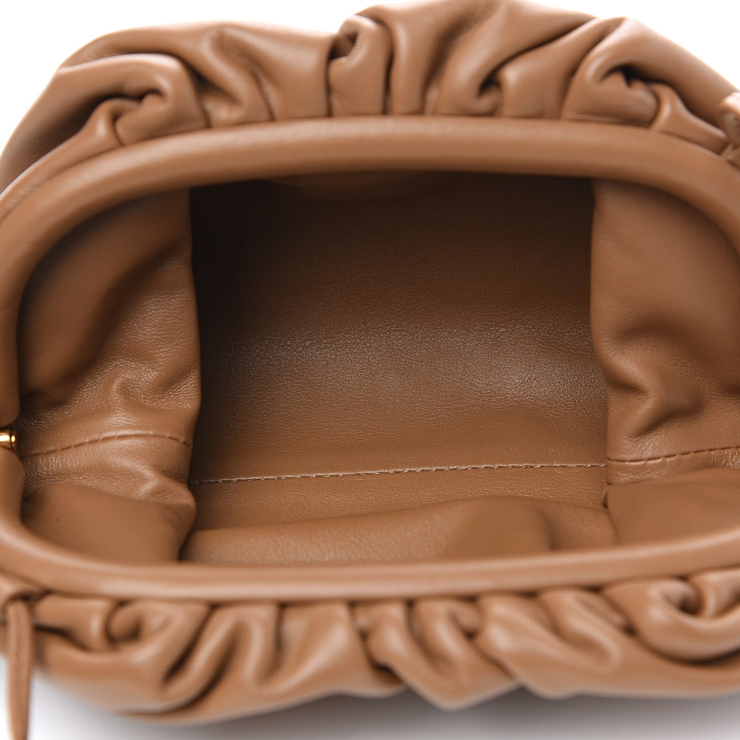 Butter Calfskin The Mini Pouch Cammello
