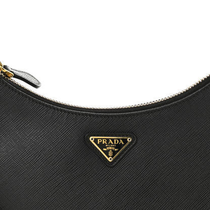 Prada Saffiano Lux Re-Edition 2005 Shoulder Bag Black 8 of 11