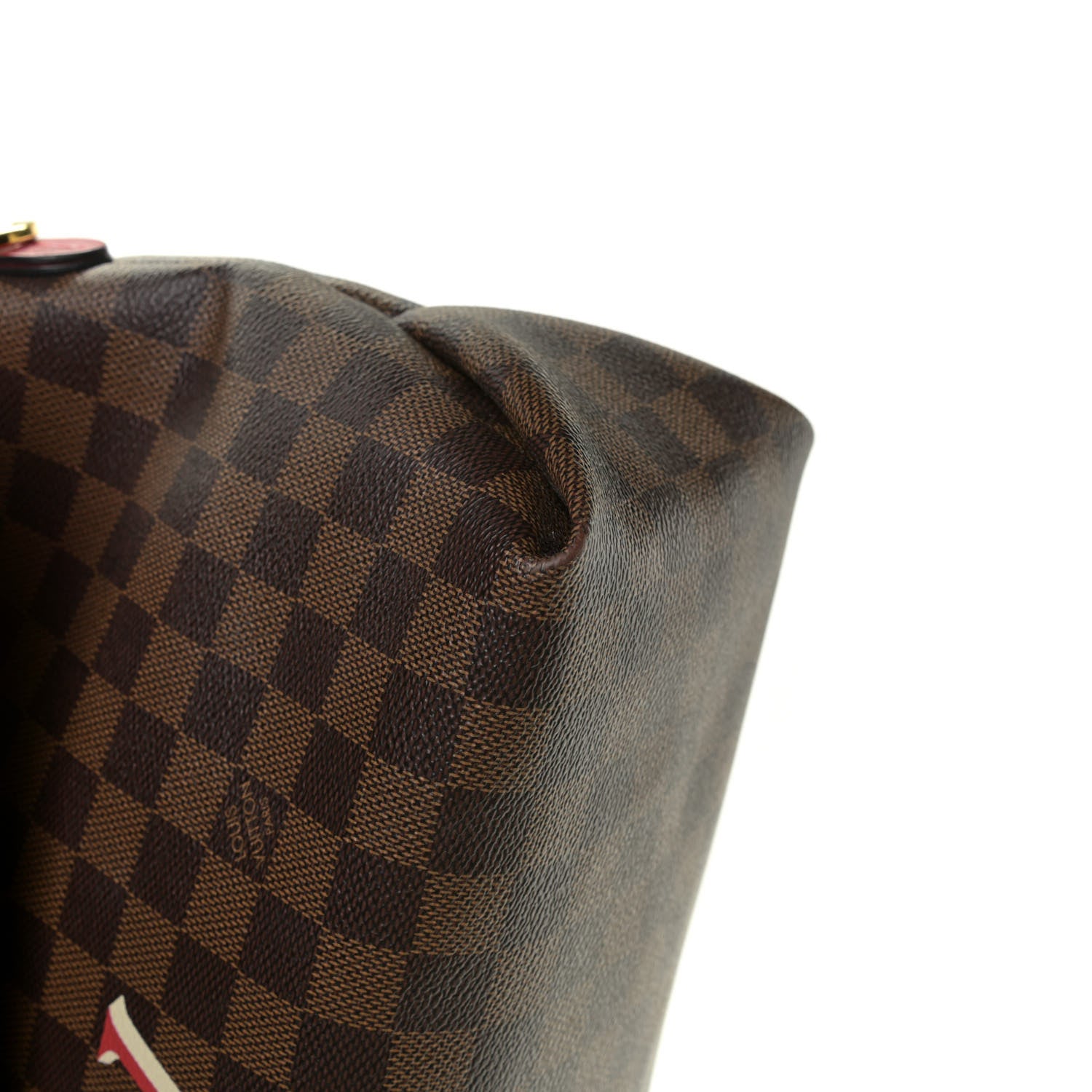 Louis Vuitton Damier Ebene Beaubourg MM Scarlet 12 of 16