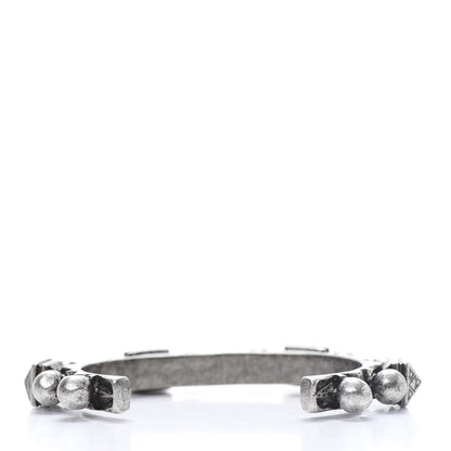 Saint Laurent Brass Marrakech Cuff Bracelet Silver 3 of 4