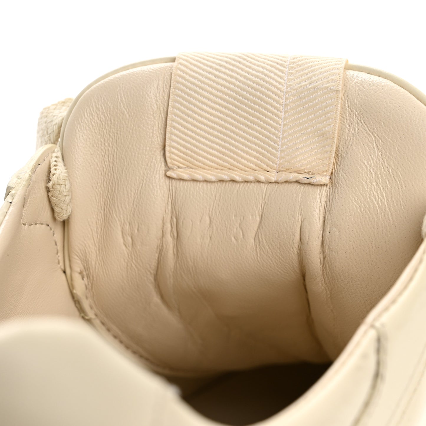 Calfskin Logo Womens Rhyton Sneakers 37 Ivory
