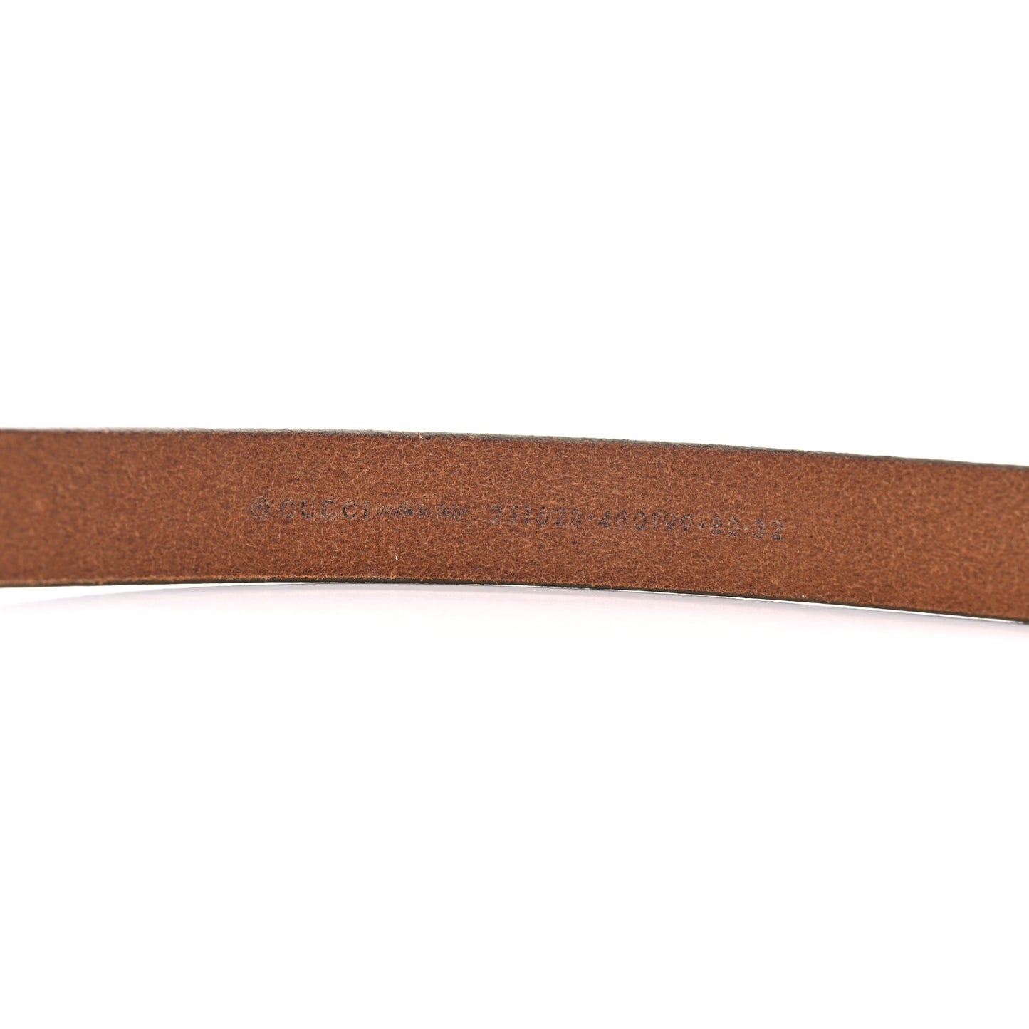 Calfskin Metal Belt 80 32 Brown
