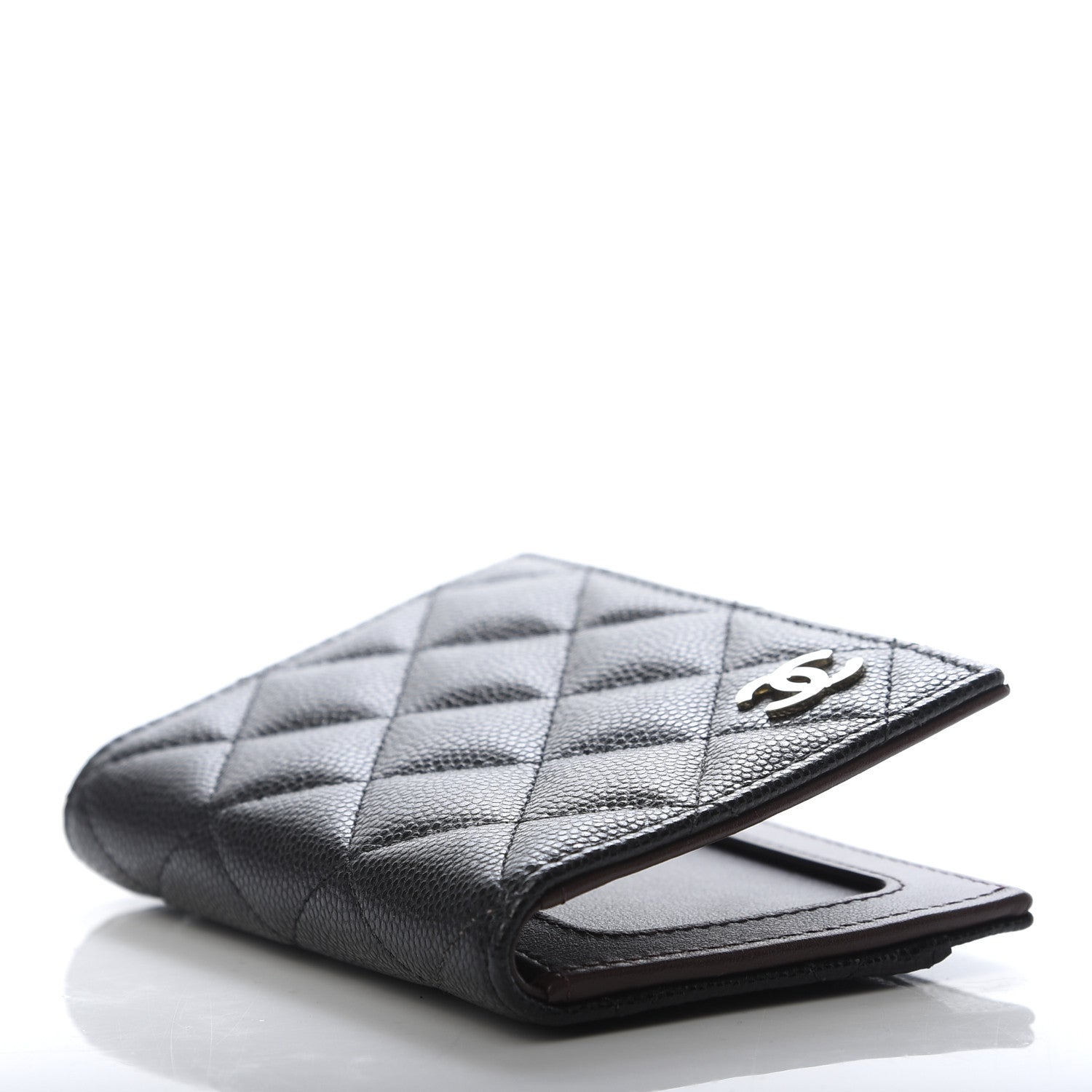 Chanel Caviar Quilted Card Holder Wallet Black 4 of 7