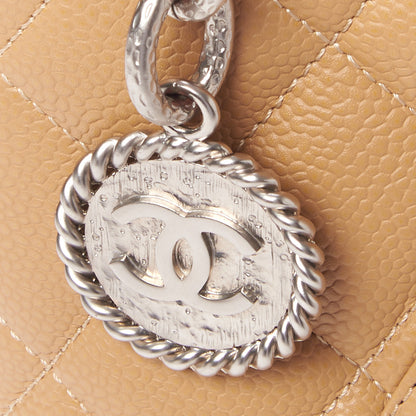 Chanel Caviar Quilted Medallion Tote Beige 8 of 10