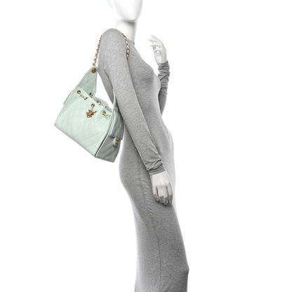 Chanel Caviar Quilted Small Chanel 25 Handbag Light Green 2 of 10