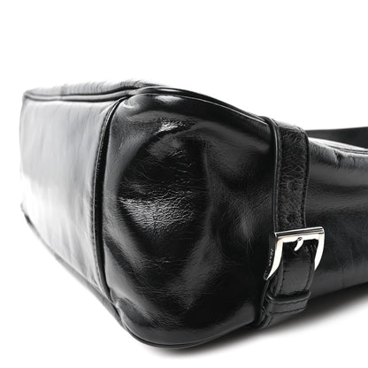Prada Vitello Shine Shoulder Bag Black 9 of 9