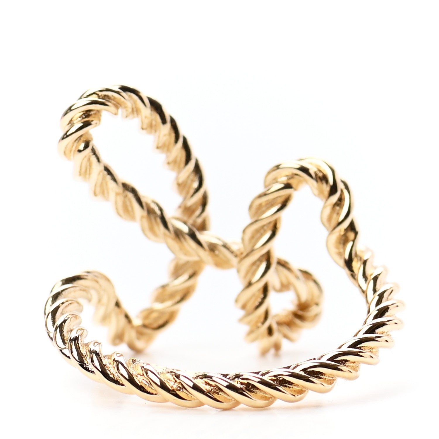 Hermes Brass Cord'H Scarf Ring Gold 3 of 4
