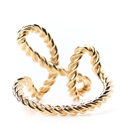 Hermes Brass Cord'H Scarf Ring Gold 3 of 4
