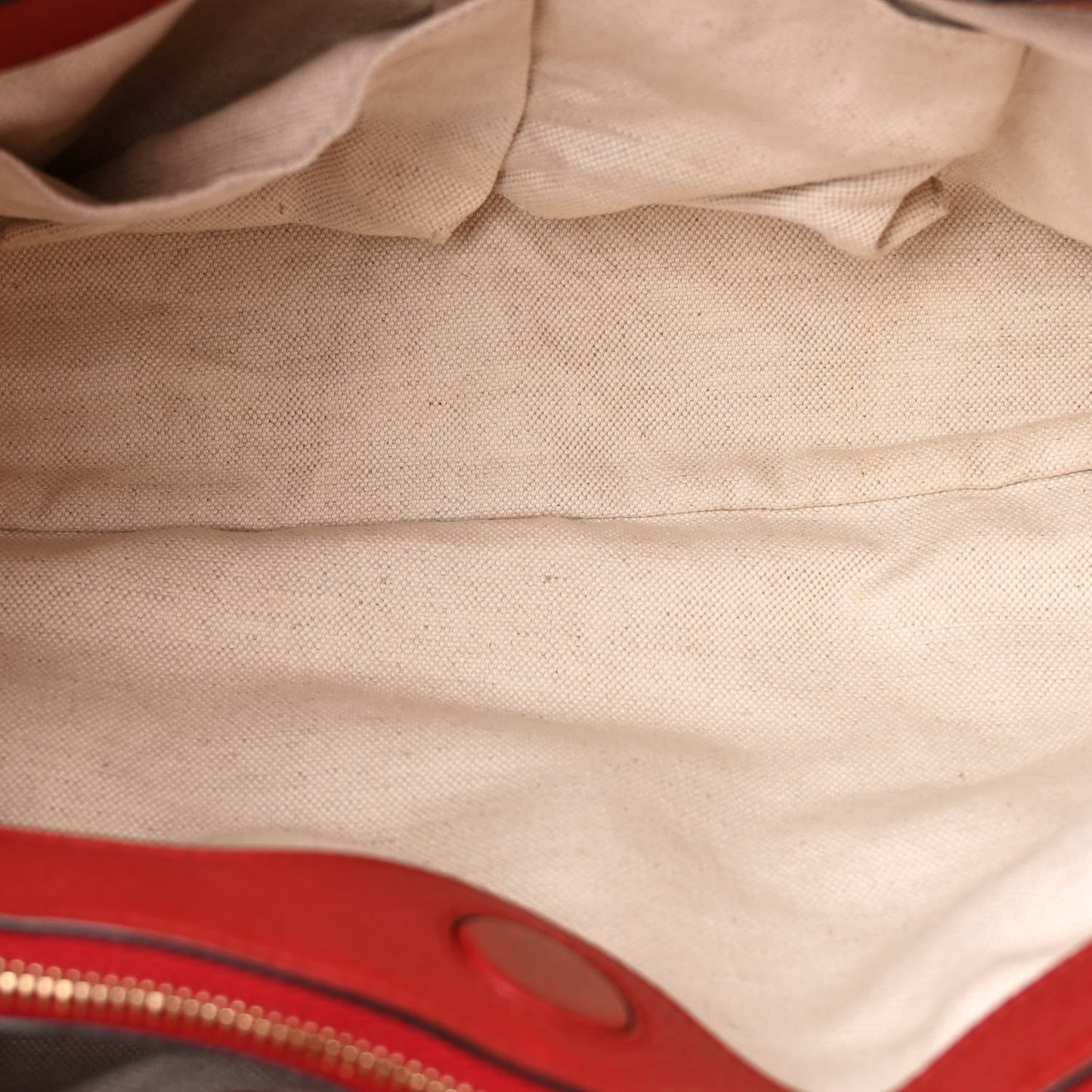 Pebbled Calfskin Medium Bamboo Shopper Tote Red